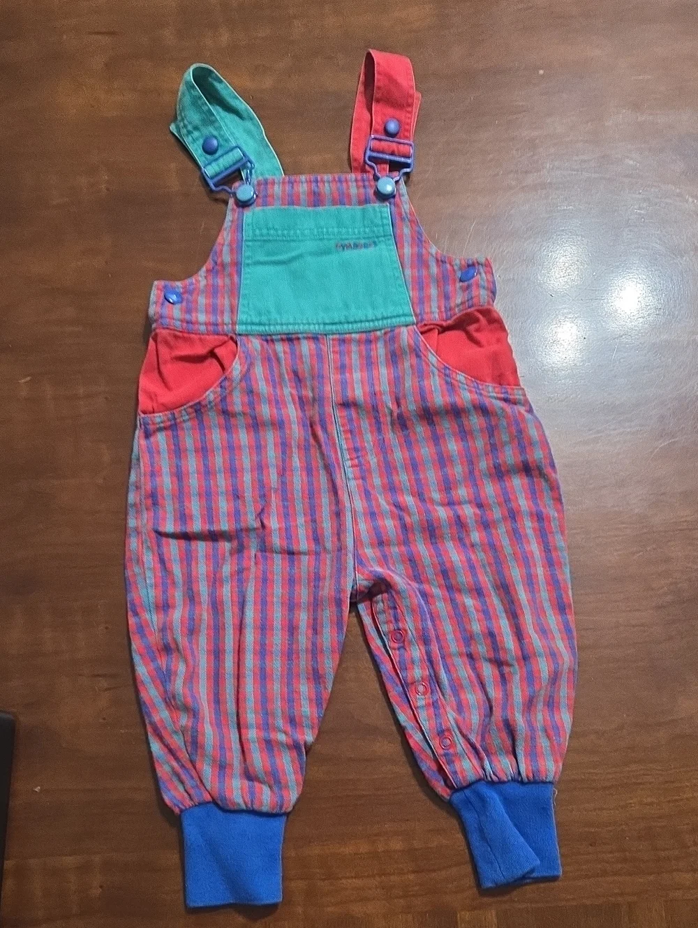Vintage Rainbow Tag Gymboree Overalls  Xsmall